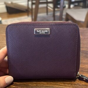Kate Spade Plum Zip Wallet